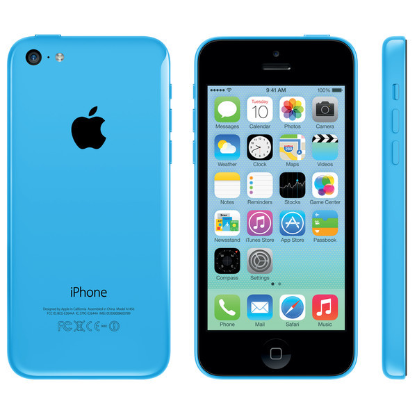iPhone 5C, in five anything-but-shy colors, features A6 chip, 8MP iSight camera, 4-inch Retina display and ultrafast LTE...