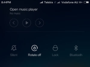Demonstrates dual SIM with Telstra and Vodafone SIMs